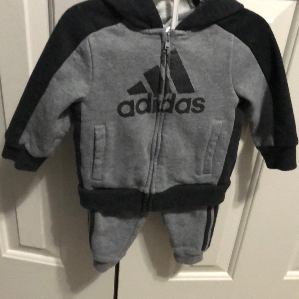 Gray Adidas Jump Suit